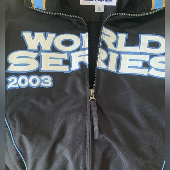 Vintage Majestic 2003 World Series MLB Jacket Marlins/Yankees - Picture 6 of 9